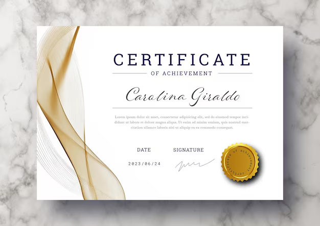 Food Safety Compliance Certificate