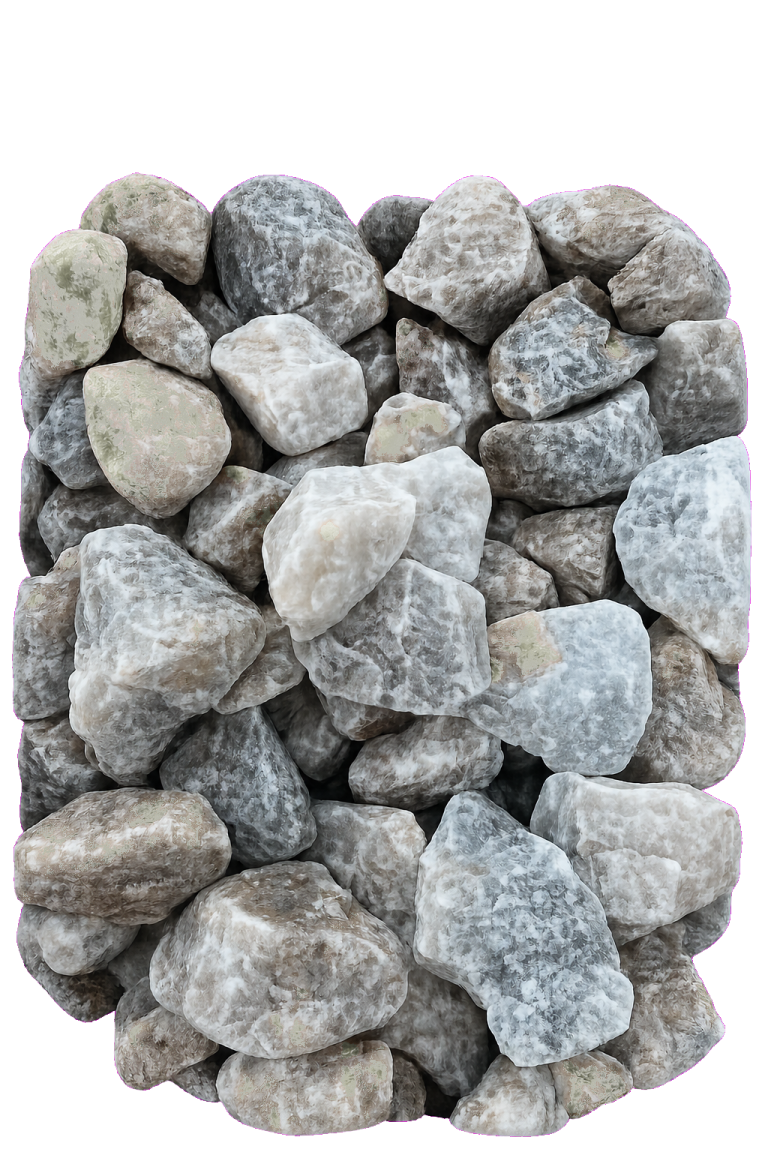 Quartz B Grade Chips 40-80 mm